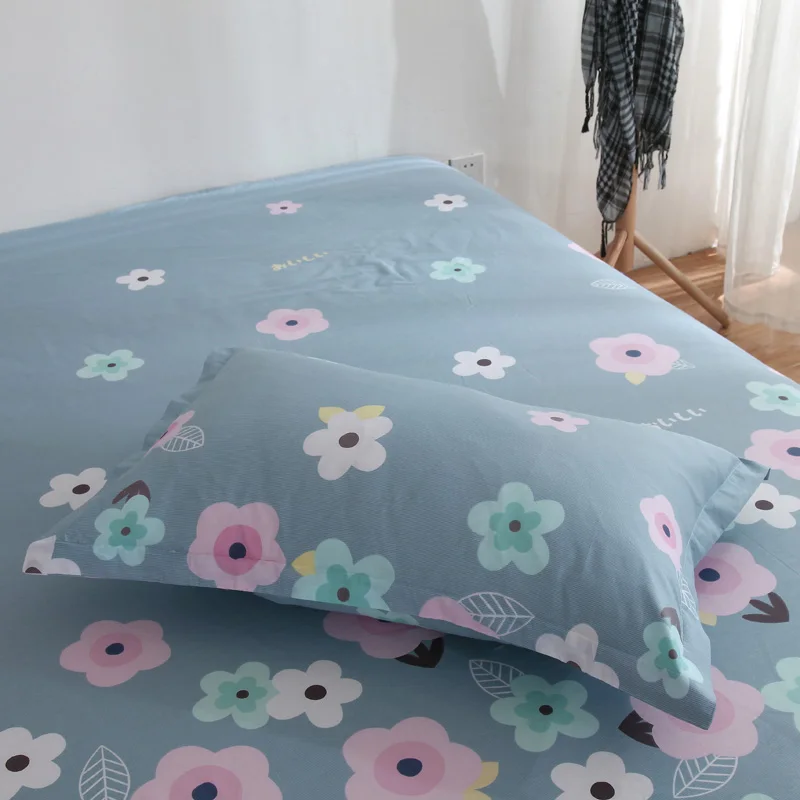 Двойной чехол для подушки из 100% хлопка с розовыми цветами длинный Чехол 48x74 см 48x120