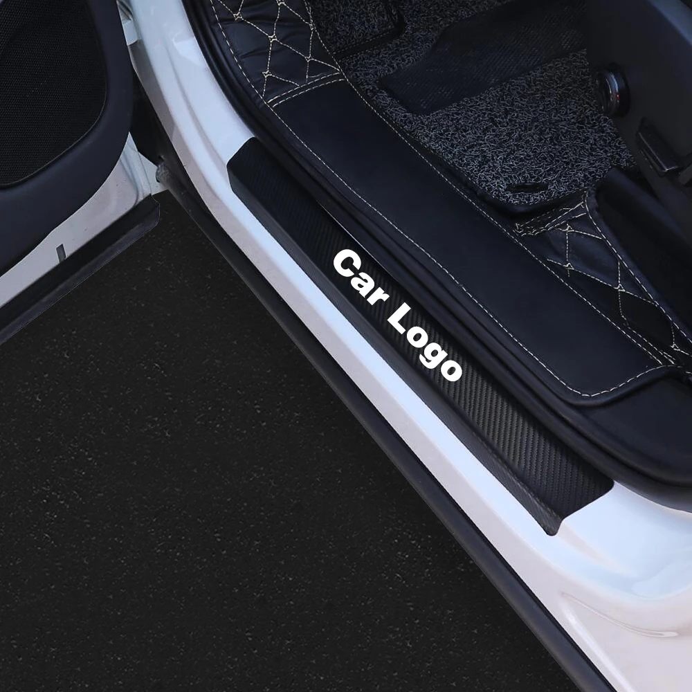 4 шт. 3D наклейки на пороги автомобиля из углеродного волокна для Volvo XC60 XC90 XC40 S90 V40 V60