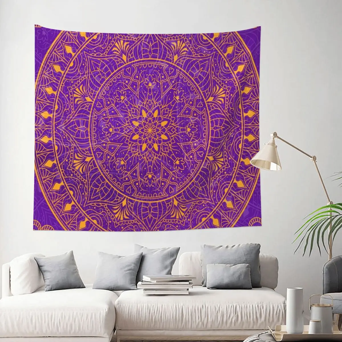 

Tapestry Purple Healing Mandala Flower Boho Sacred Decor Wall Room Home Decoration Hanging Bedroom Kawaii Aesthetic Style