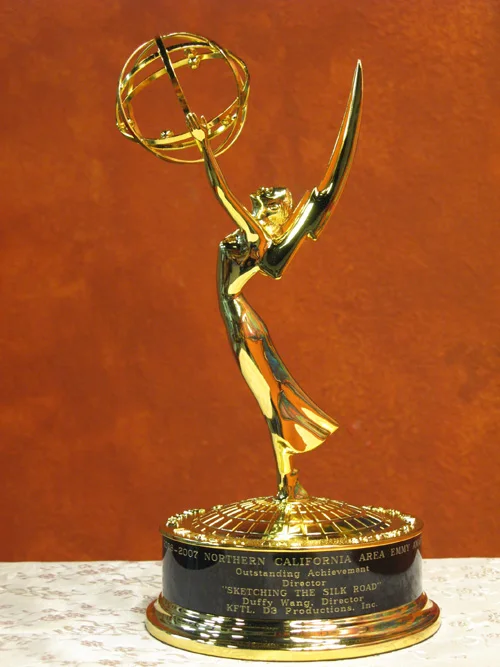 free print    28CM  Metal Emmy Trophy Factory Directly Sales Emmy trophy Academy Award of Merit Free DHL shipment Christmas gift