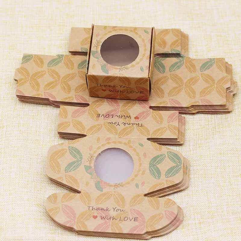 Коробка для подарков ручной работы сделай сам Рождественская коробка с окном 4*4*2