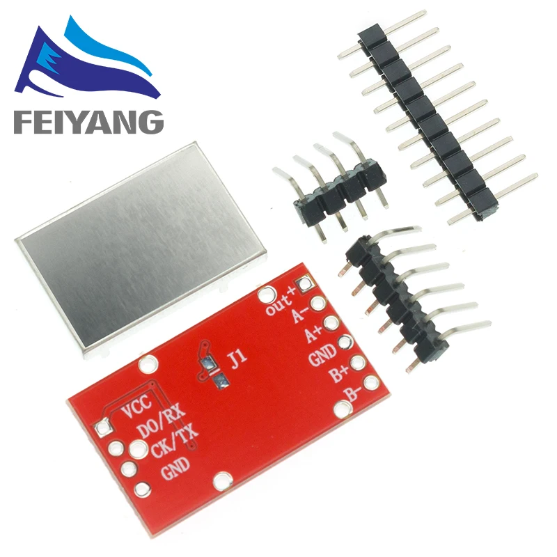 HX711 двухканальный 24-битный преобразующий модуль датчика взвешивания A/D с