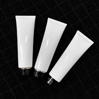 300ml high capacity white glossy cosmetic soft tube travel packaging containers empty makeup squeeze sub bottling 20pcslot