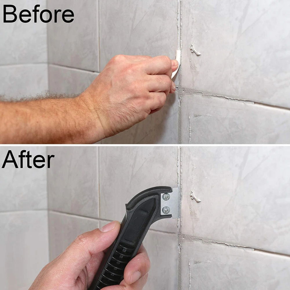 

Tile Grout Remover Kitchen Angled Cleaning Tool Portable Ergonomic Quick Removal Scraping Plastic Home With Replacement Blades