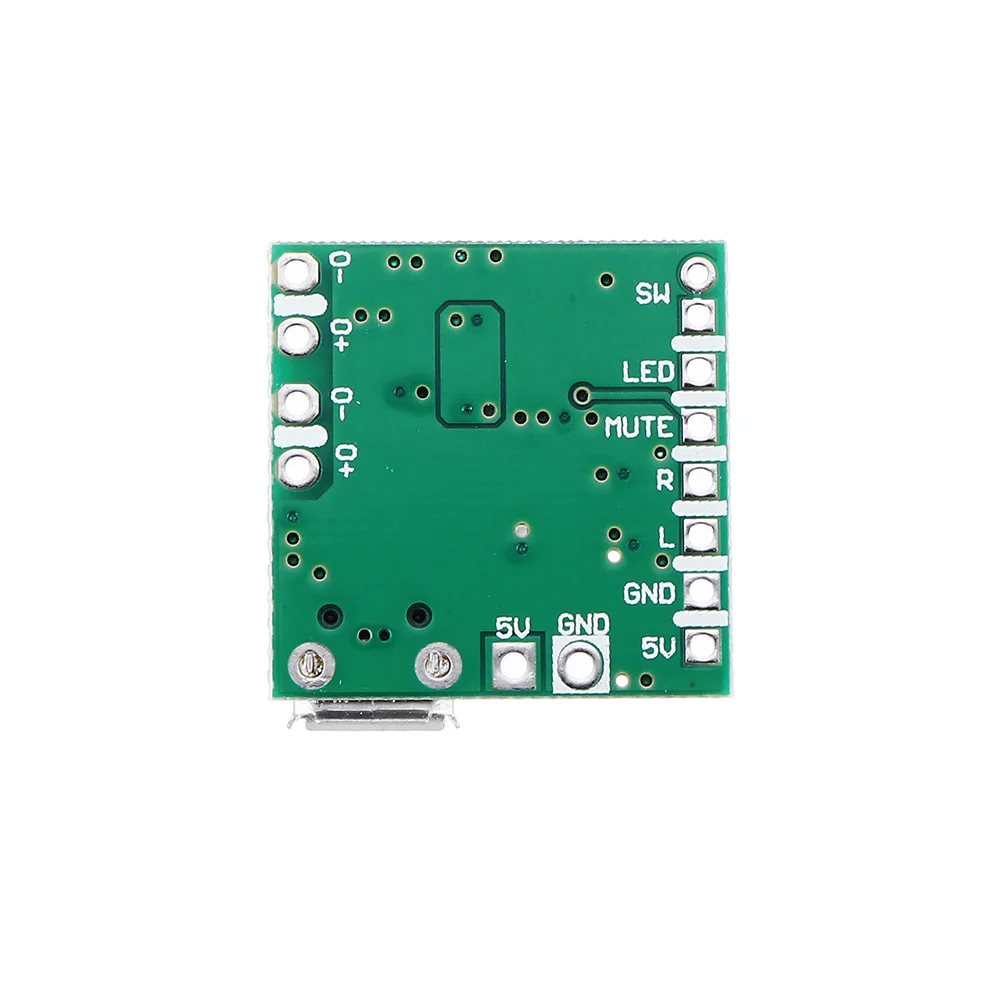 CLIATE 5 шт. Мини Класс D Цифровой усилитель доска 2*3 Вт USB Усилитель мощности доска DIY bluetooth динамик чипы DC 5 В
