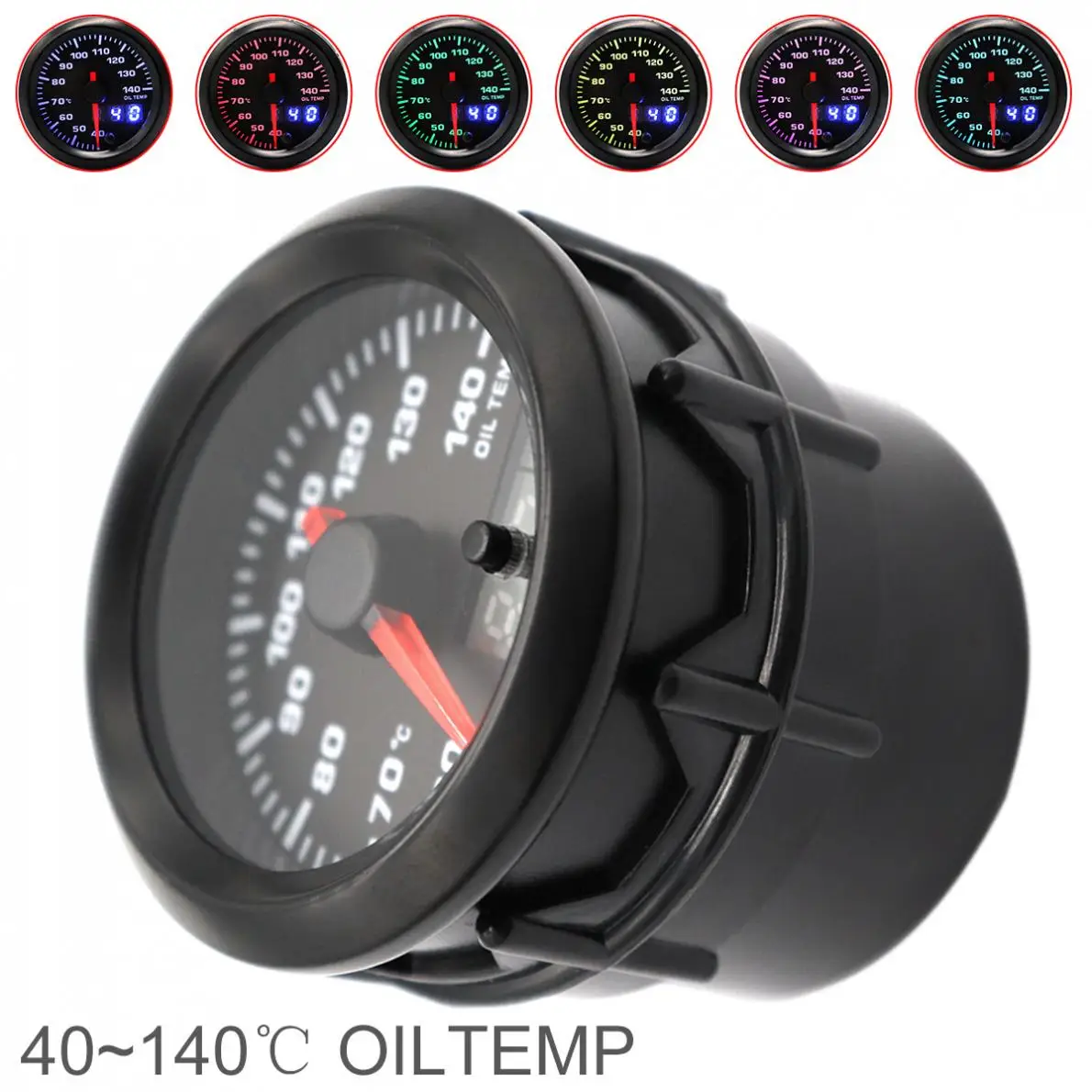 52 мм 2 дюймовый двойной дисплей 12 В Универсальный Автомобильный датчик