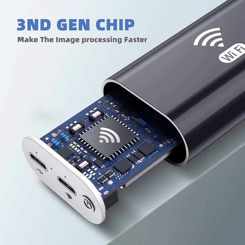 Эндоскопическая камера F99 с Wi Fi HD 720P объектив 8 мм USB Полужесткий кабель
