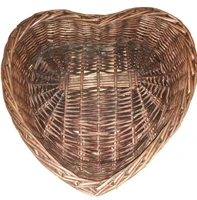 heart shaped baby props vintage woven rattan basket box container newborn girl boy infant photography posing sofa bed accessoire
