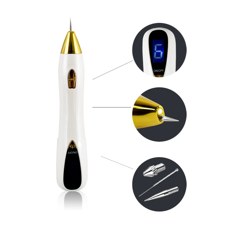 Лазерная плазменная ручка с ЖК дисплеем для удаления веснушек родинок машинка