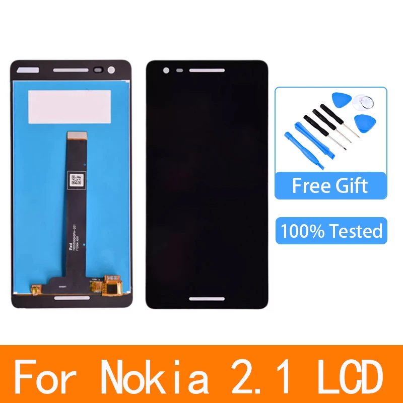 

ЖК-дисплей с сенсорным экраном и дигитайзером в сборе для Nokia 2,1 TA-1080 TA-1092 TA-1084, Замена для Nokia N2.1 LCD