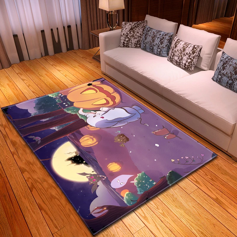 Коврик для гостиной на Хэллоуин ковры Противоскользящие коврики украшения