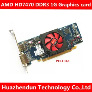 free shipping amd hd7470 discrete graphics card 1gb hd dp to send vga connector to support dual screen video card1pcs free global shipping
