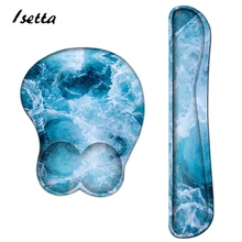 Silica Gel Gaming Mouse Pad   with Wrist Rest Support Memory Foam Anti-Slip Comfort  Pad for Laptop Computer Office