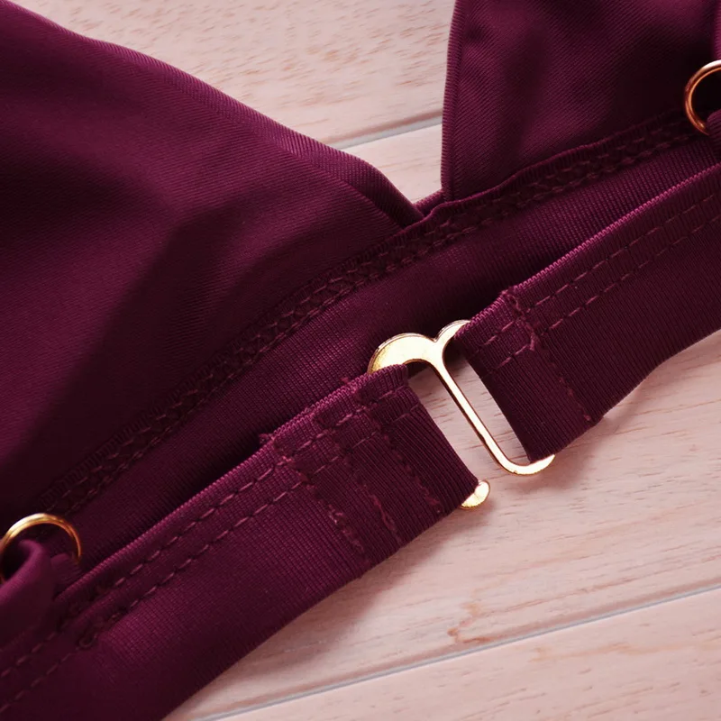 Женский комплект для плавания Sfit с эффектом пуш ап однотонный пляжный купальный