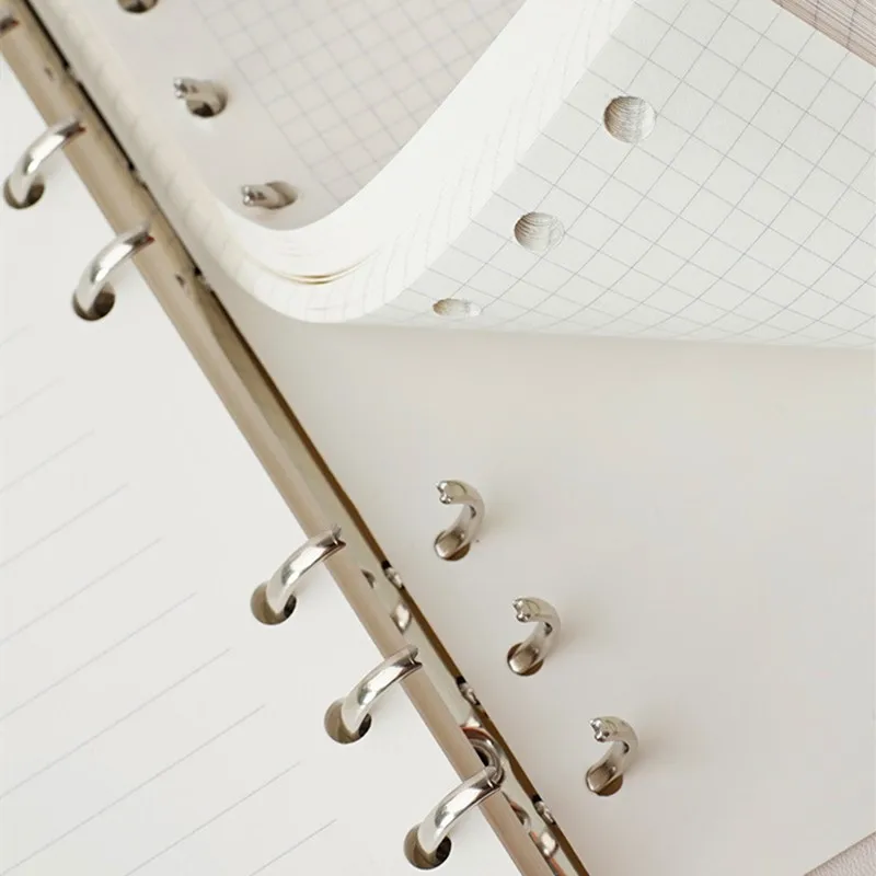 

A5 A6 Loose Leaf Notebook Hand Ledger Leather Diary Notepad Simple Cute Binder Notebook Cover Student School Stationery Supplies