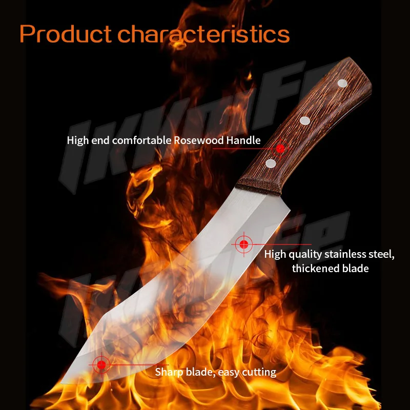 Поварской нож из нержавеющей стали 7 5 дюйма кухонный для нарезки мяса мясника