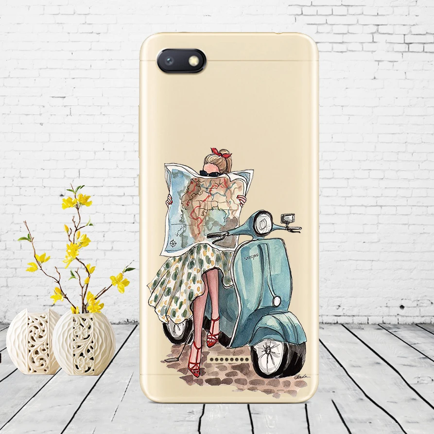 I29 Силиконовый чехол для xiaomi redmi 6a защитный чехол Мягкий ТПУ чехол для телефона Чехлы для xiaomi redmi 6A чехол бампер 6a Coque - Цвет: I29