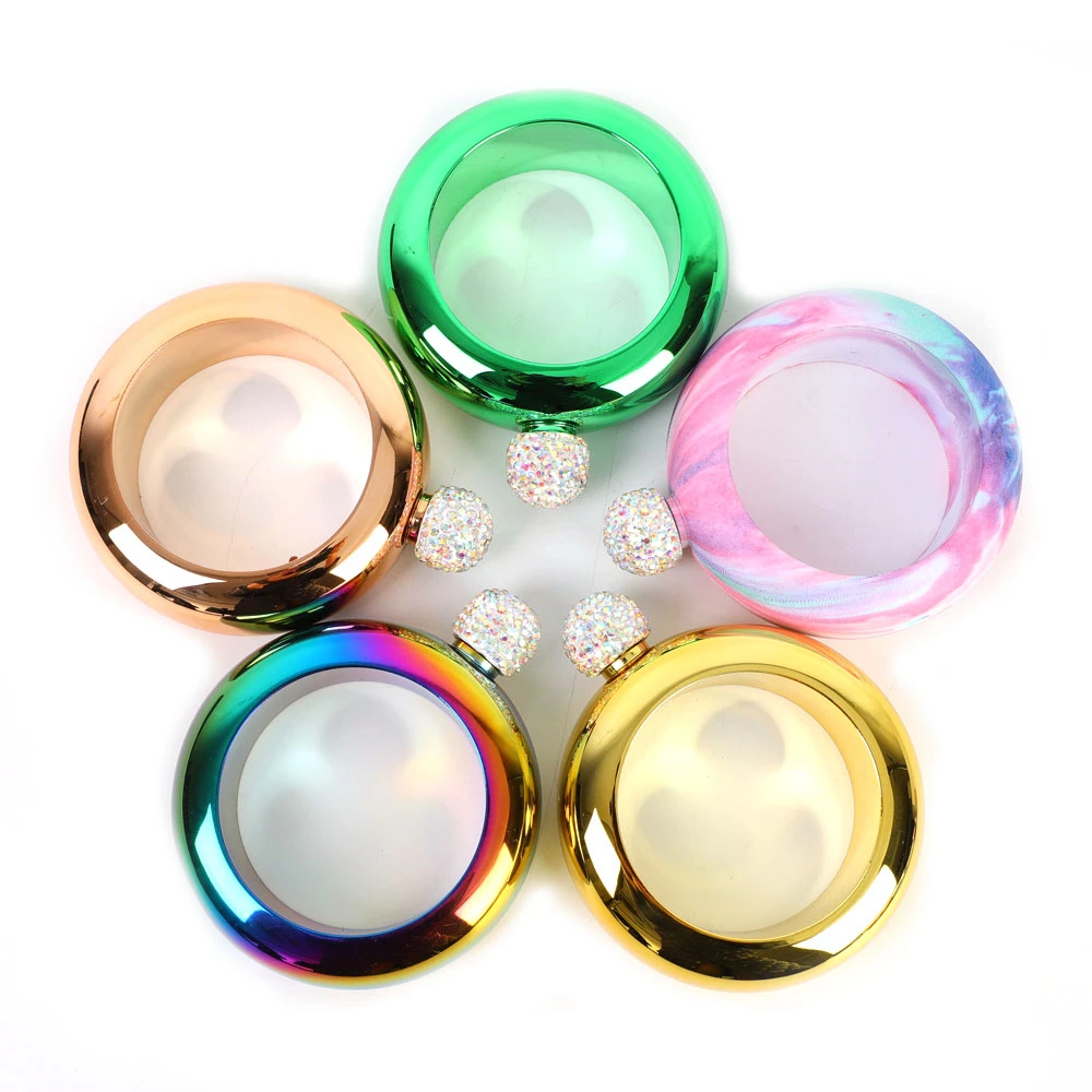 3 5 унций/100 мл Творческий браслет фляга нержавеющая сталь спирт виски водка