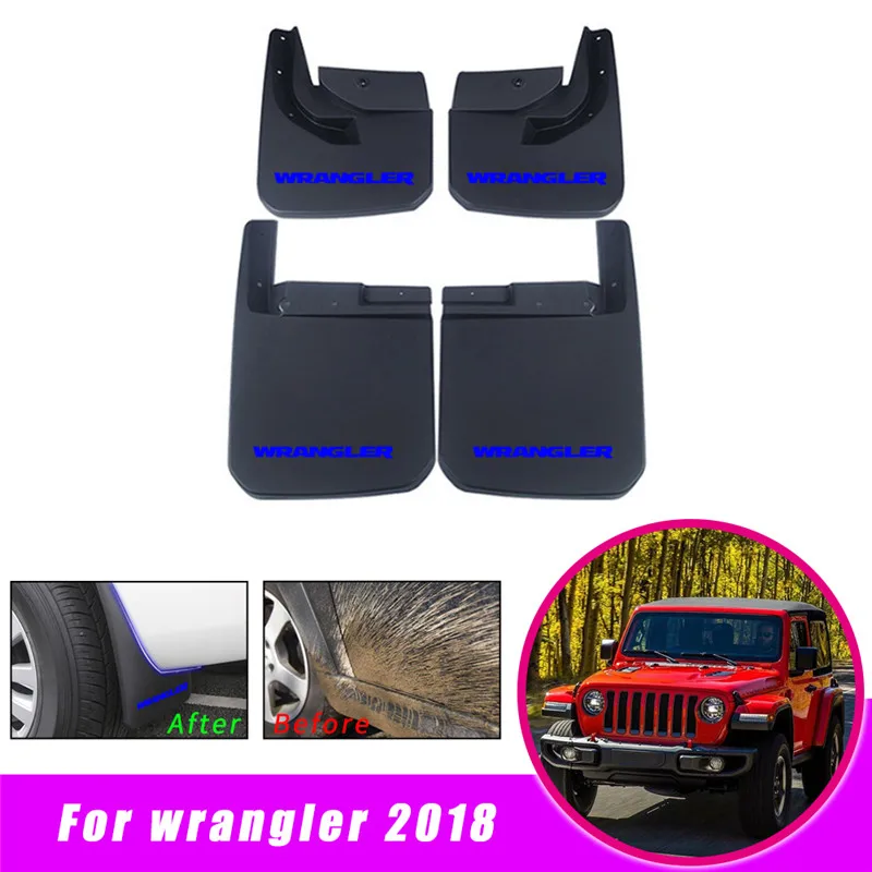 Брызговики для Jeep Wrangler JL 2018 брызговики брызговиков грязеотталкивающие