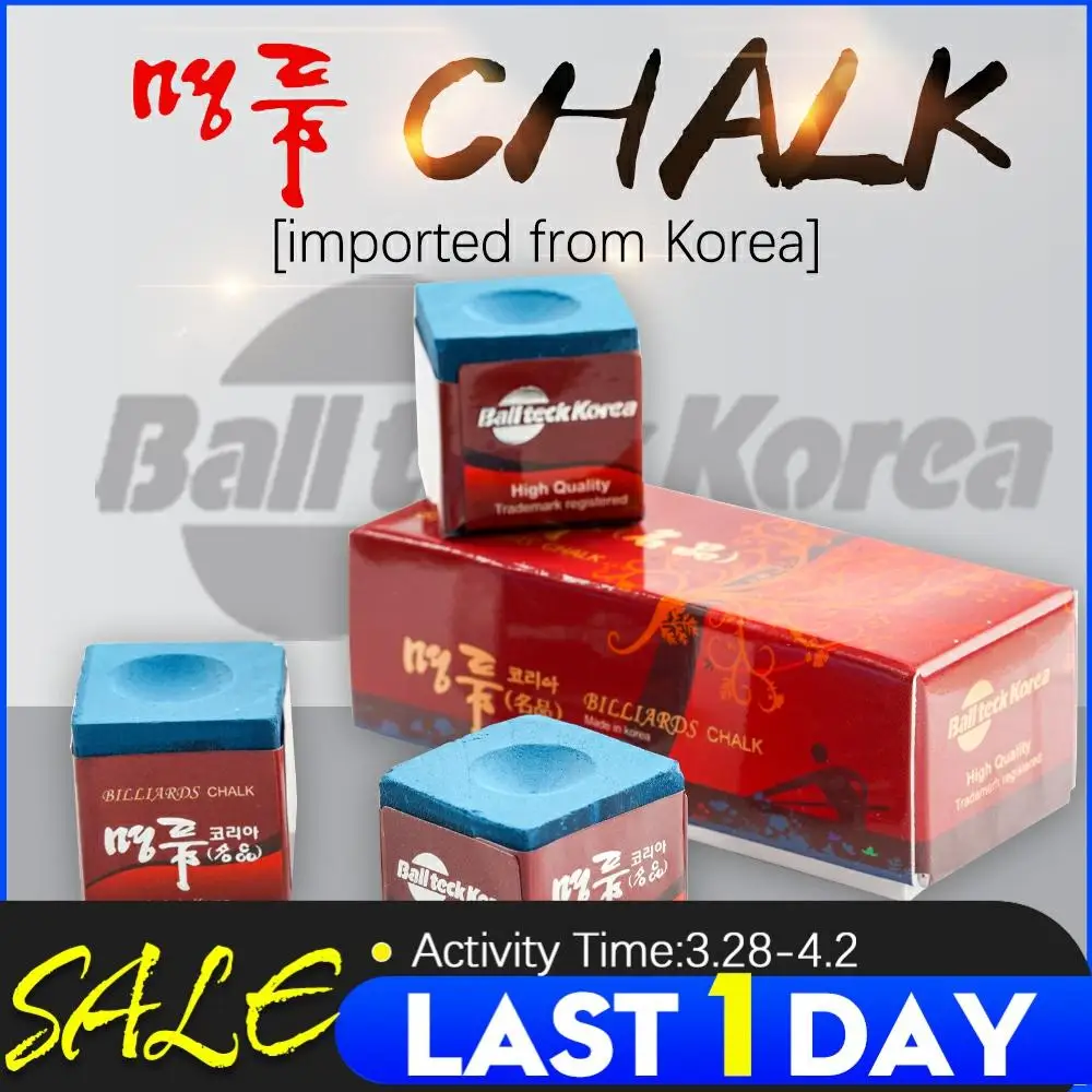 

Korea Imported Billiard Chalk 3 Pcs/box Pool Chalk Professional Blue Pool/Carom/Snooker Cue Stick Chalks Billiard Accessories