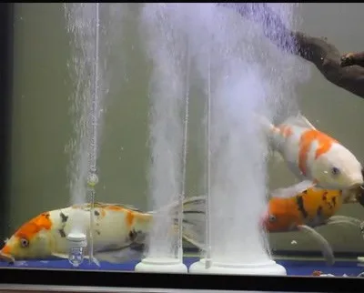 Белый пузырьковая галька аэратор для аквариума насос гидропонный кислородный