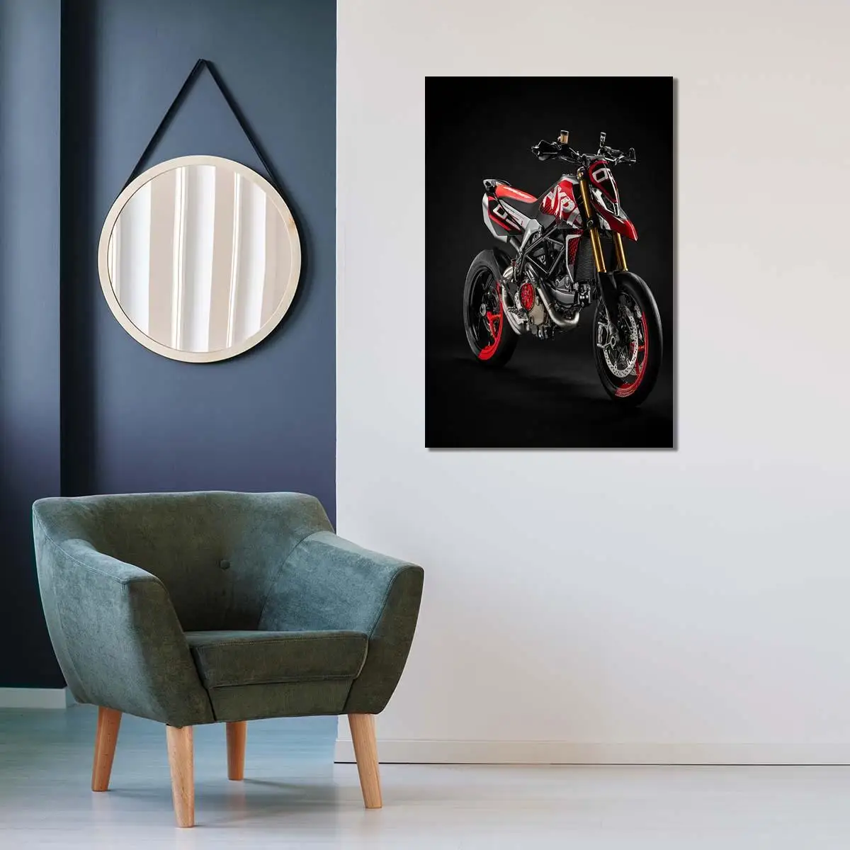 

Canvas Print Wall Art Painting Art Picture Ducati Hypermotard 950 Rve Poster for Living Room Home Decor