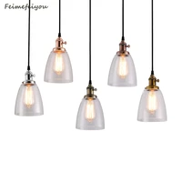 american copper chandelier style cafe bar creative retro industrial wind glass home living room dining room lighting decoration