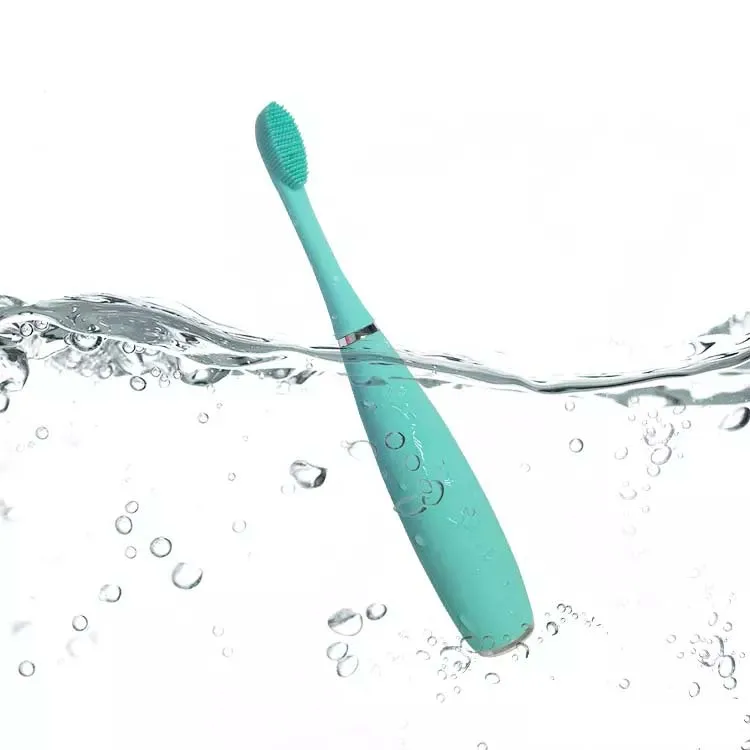USB перезаряжаемая звуковая силиконовая электрическая зубная щетка