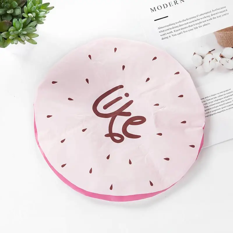 Шапочка для душа с милыми фруктами водонепроницаемая шапочка ванны эластичная