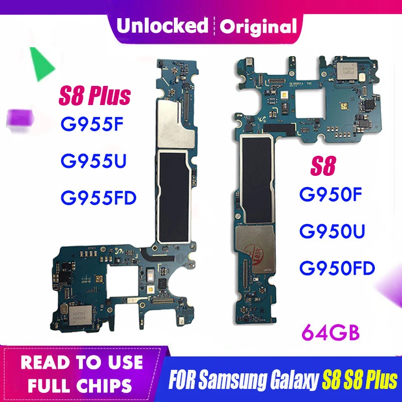 Оригинальная материнская плата для Samsung Galaxy S8 Plus G950FD G950F G950U IMEI разблокированная