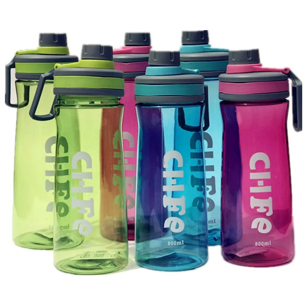 

Large Capacity Sports Water Bottles With Lifting Rope 1000ml Portable Outdoors Bottle Light Fitness Kettle Plastic Drink Bottle