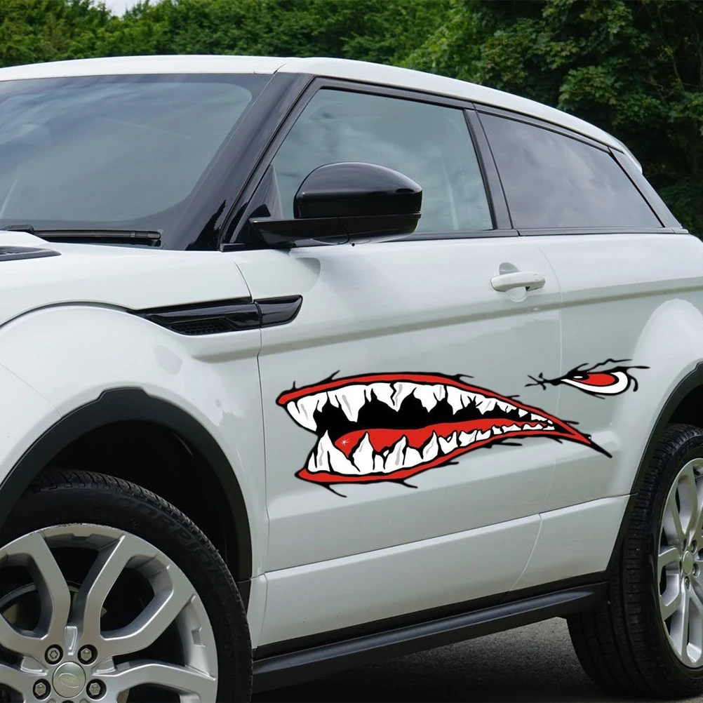 1 пара светоотражающих наклеек в виде акулы для Каяка рыбалки лодки мотоцикла