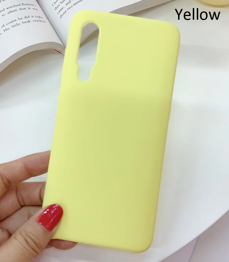 Yellow Жидкий силиконовый чехол для Xiao mi 9 mi 9 SE Pro мягкий гелевый резиновый чехол высокого качества - Цвет: Yellow