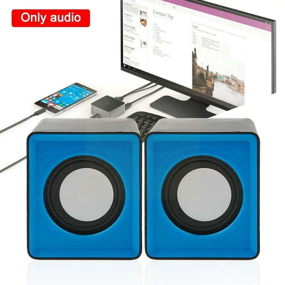 

Portable Mini Usb 2.0 Speakers Music Stereo For Computer Desktop Pc Laptop Notebook Home Theater Party Loudspeaker O8v9