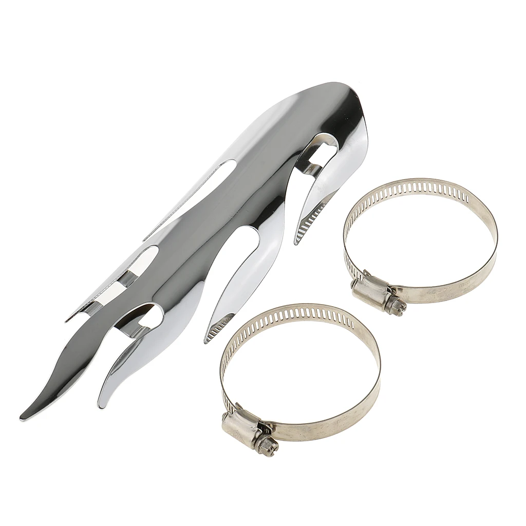 Универсальная крышка выхлопной трубы мотоцикла глушитель тепловой экран Декор