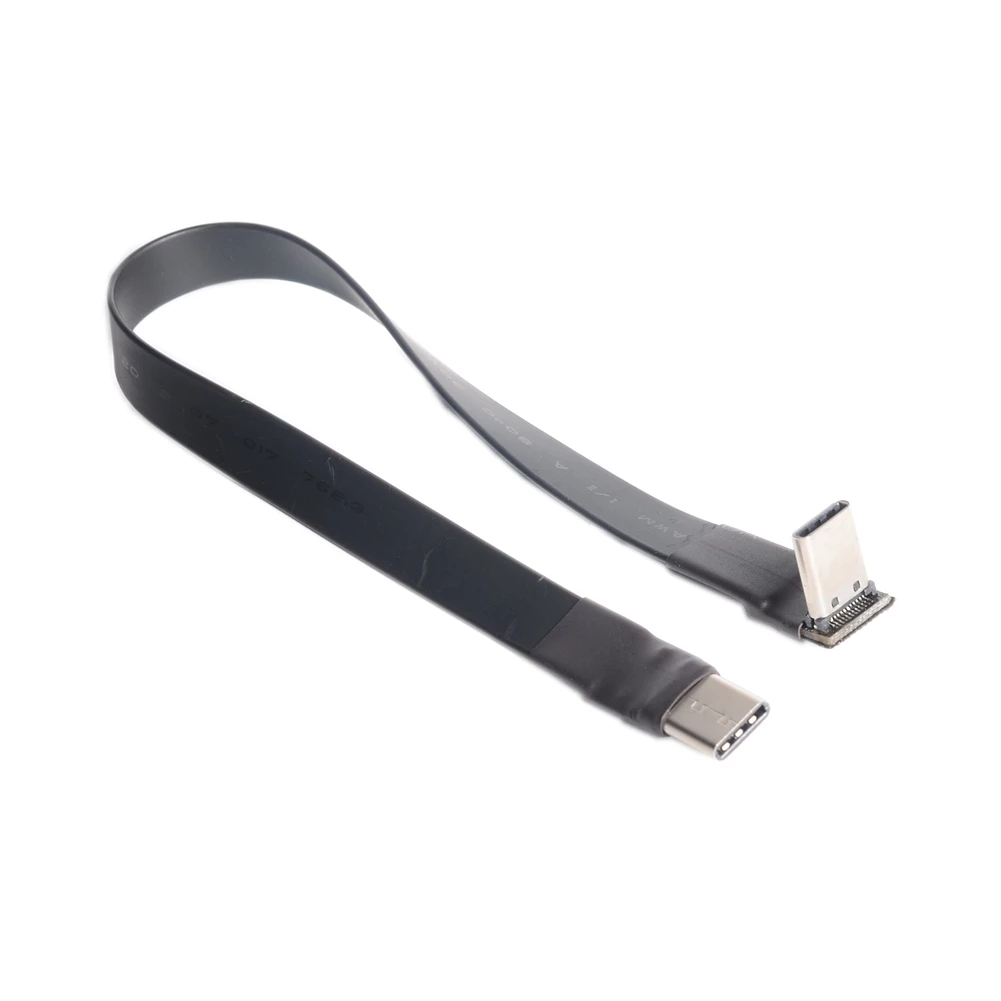 Новинка FPV USB 3.1 кабель Type-C-USB-C FPC плоский штырь-штырь прямоугольный USB3.1 УДЛИНИТЕЛЬ