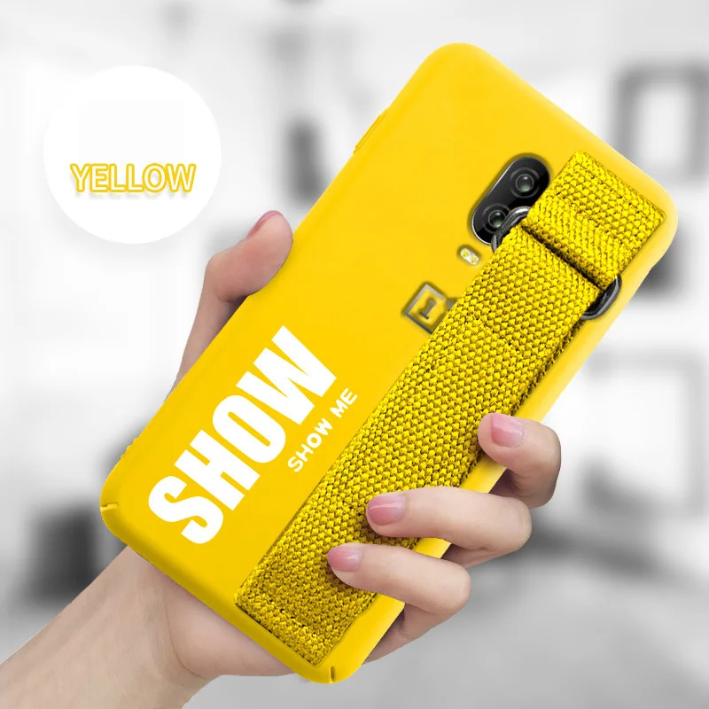 Чехол для Oneplus 7T 7 Pro 7 6 6T 5 5T чехол мягкий силиконовый матовый чехол для One Plus 1+ 7T чехол с ремешком на руку