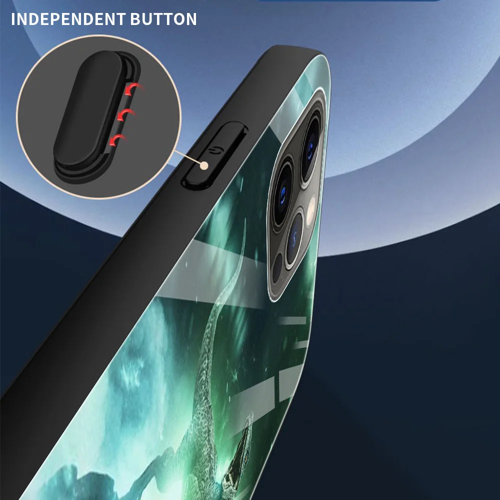 Чехол для Телефона iphone 12 11 pro max SE mini xs xR X 8 7 6S Plus стеклянный бампер чехол смартфона