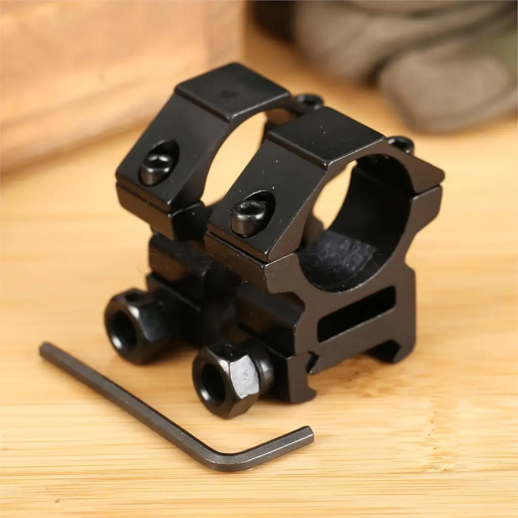 1Pair 2Pcs Tactical 1 Inch 25.4mm Ring Flat Top Medium Profile Scope Mounts Hunting Bottom 21mm Rail Dovetail Weaver Mount | Спорт и