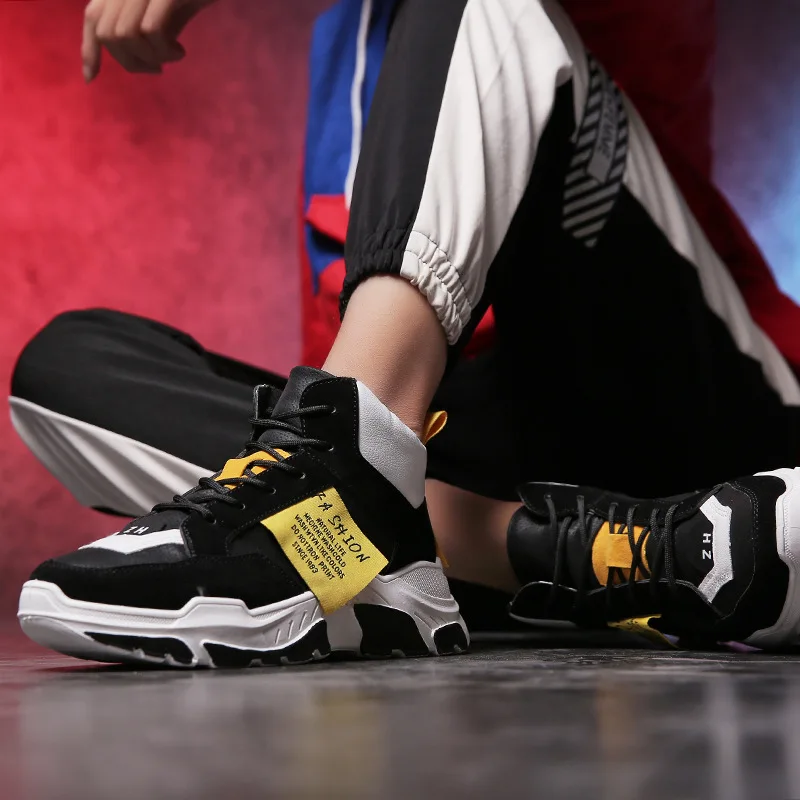 2019 осенне-зимние кожаные зимние мужские ботинки на меху с плюшевой подкладкой