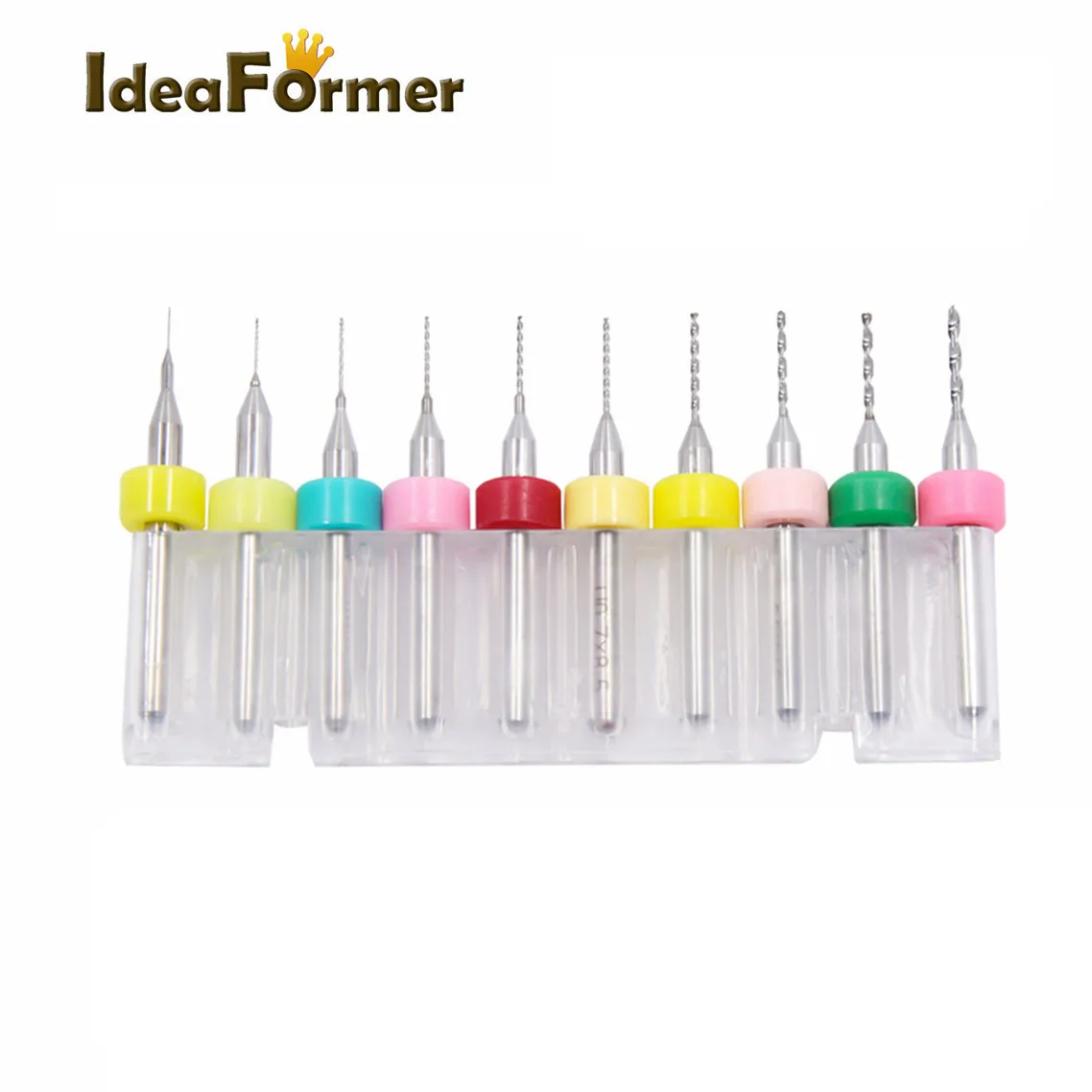 10 шт./компл. сверло для чистки сопла из твердого карбида 0 1-1 2 мм детали 3D-принтера