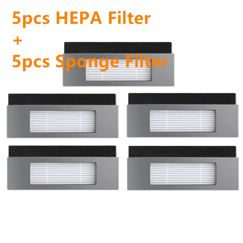 5pcs HEPA Filter + Sponge for Ecovacs Deebot OZMO 950 Robot Vacuum Cleaner Spare Parts Accessories 100%New | Бытовая техника