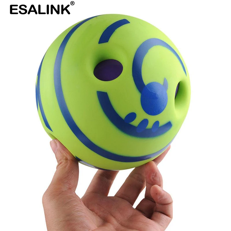 ESALINK 15 см воблый Wag Giggle Ball звуковая игрушка для собаки игрушки домашних животных