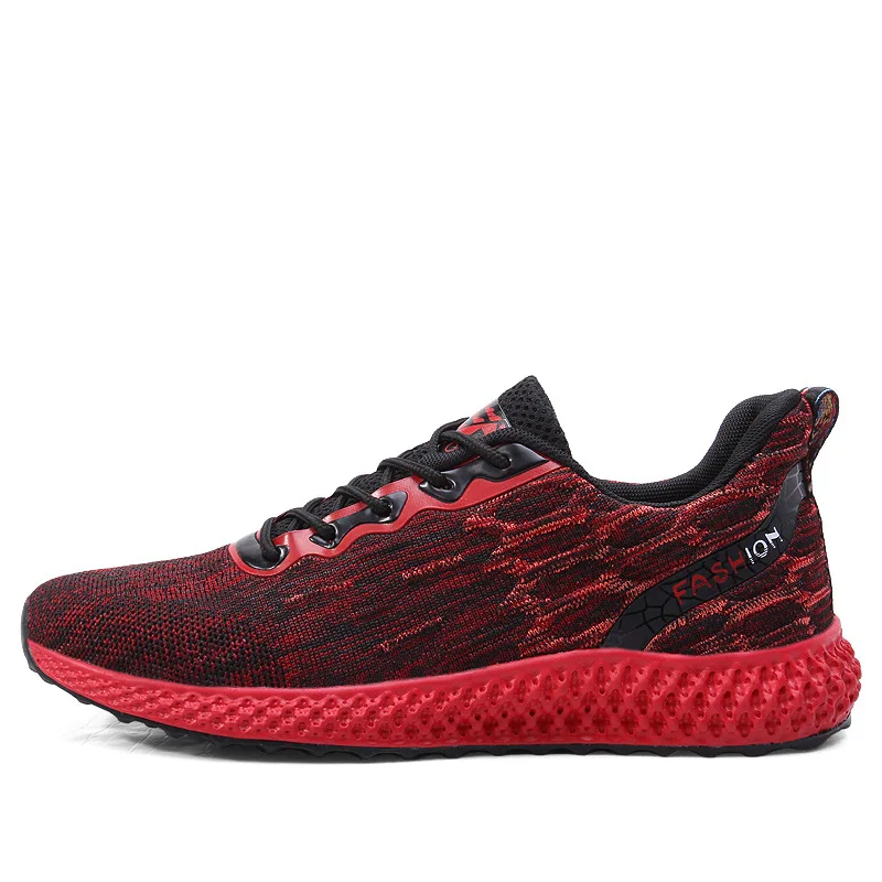 

Autumn Men Shoes New Men Fashion Sneakers Breathable Flyline Shoes Lace-Up Running Shoes Casual Mesh Shoes Men's Sport Shoes
