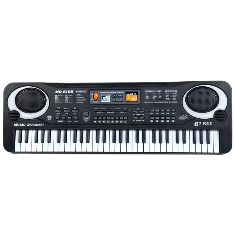 

61 клавиша Цифровая музыка электронная клавиатура доска игрушка подарок Электрический фортепианный орган для детей многофункциональный и ...