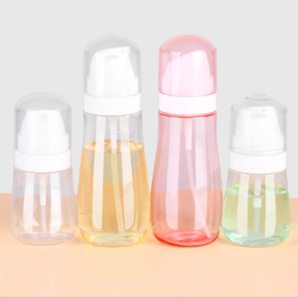 

New 2 Types 50/100ml Transparent/red Plastic Spray Bottle Lotion Bottle Durable Refillable Empty Mist Pump Perfume Atomizer