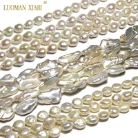 top aaa 100 natural baroque pearl petals round buttons shape pearl for jewelry making diy bracelet necklace earrings 7 16mm