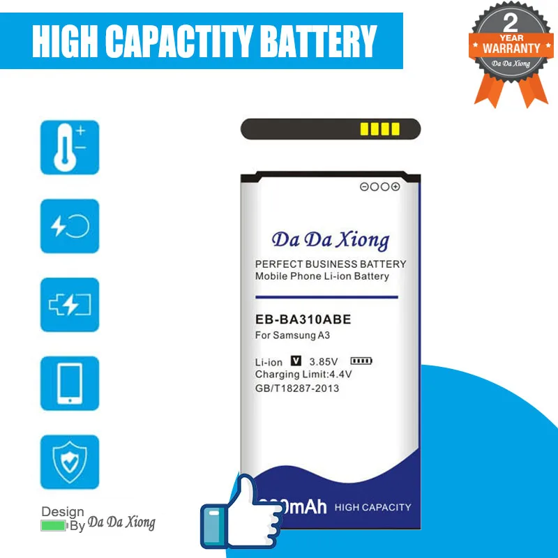 

DaDaXiong 4900mAh EB-BA310ABE Battery For Samsung GALAXY A3 2016 Edition A310 A5310A A310F SM-A310F A310M A310Y