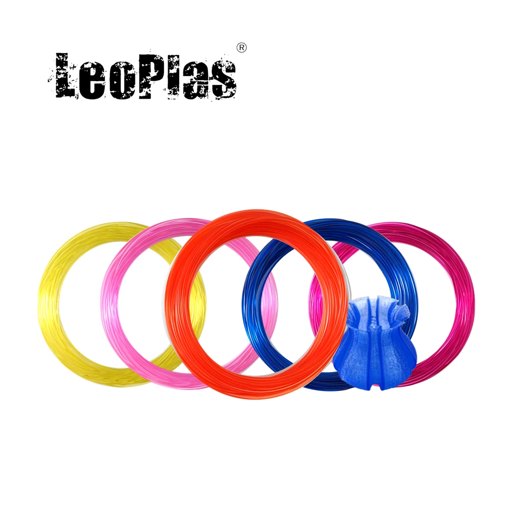 

LeoPlas 1.75mm 10 and 20 Meters Clear ABS Filament Sample For FDM 3D Printer Pen Consumables Printing Supplies Plastic Material