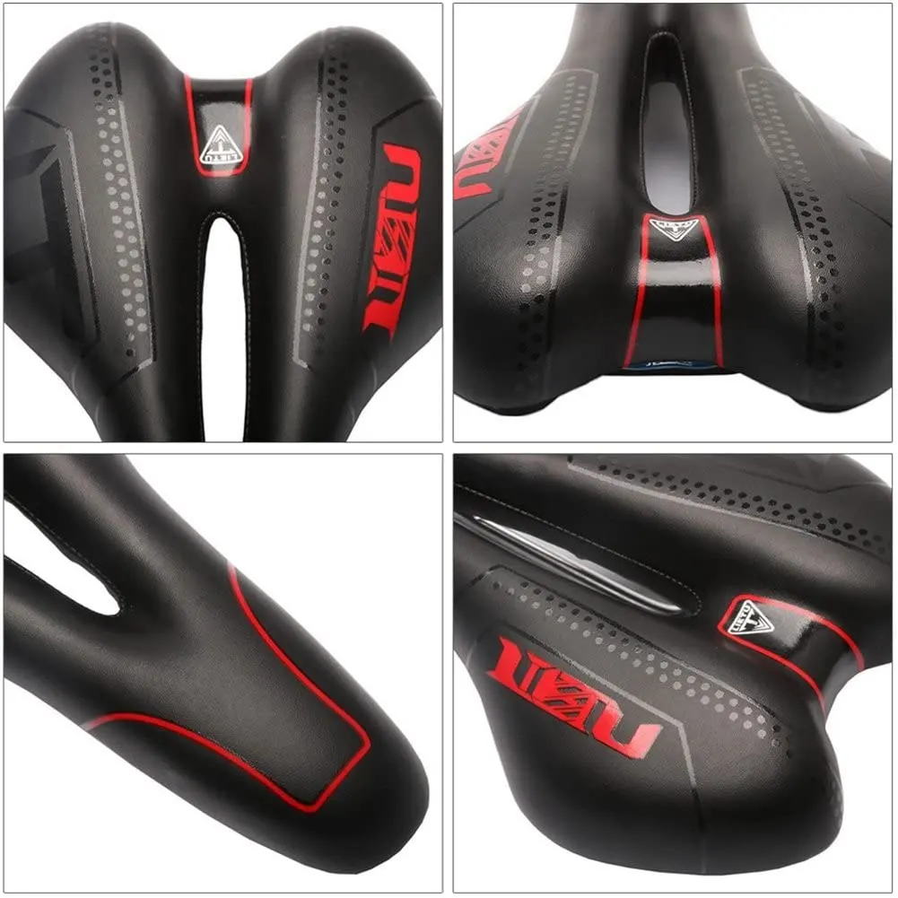 

Bicycle Saddle Shock Absorbing Hollow Anti-Skid GEL PU Extra Soft Mountain Bike Saddle MTB Road Cycling Seat Bicycle Accessories